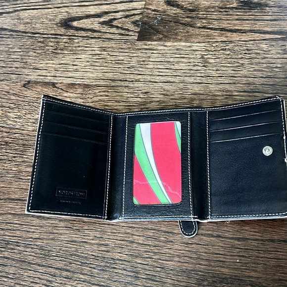 Nordstrom small leather wallets, lot of 2 - Picture 5 of 9